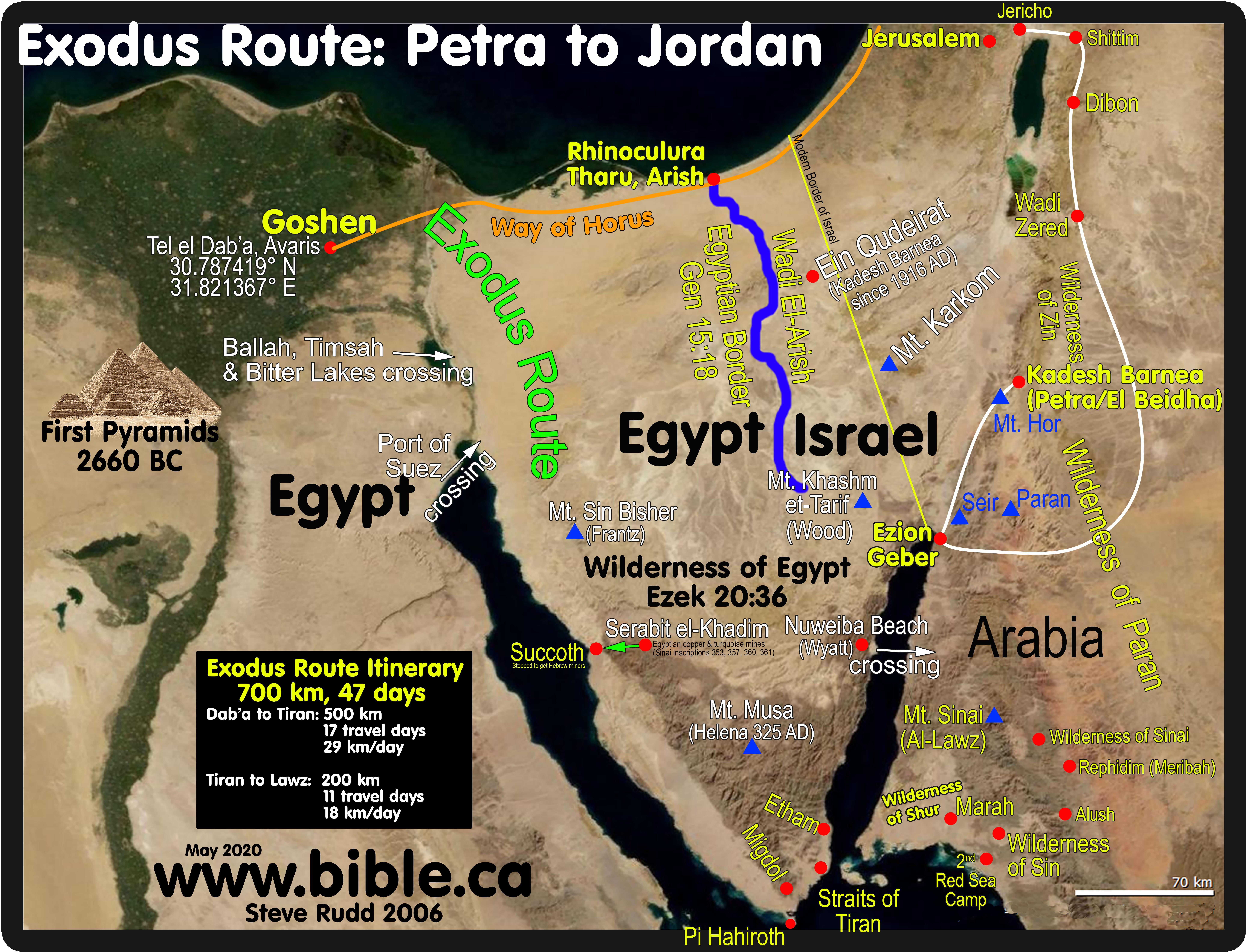 Maps Bible Archeology Exodus Route Overview Kadesh Barnea Jordan 