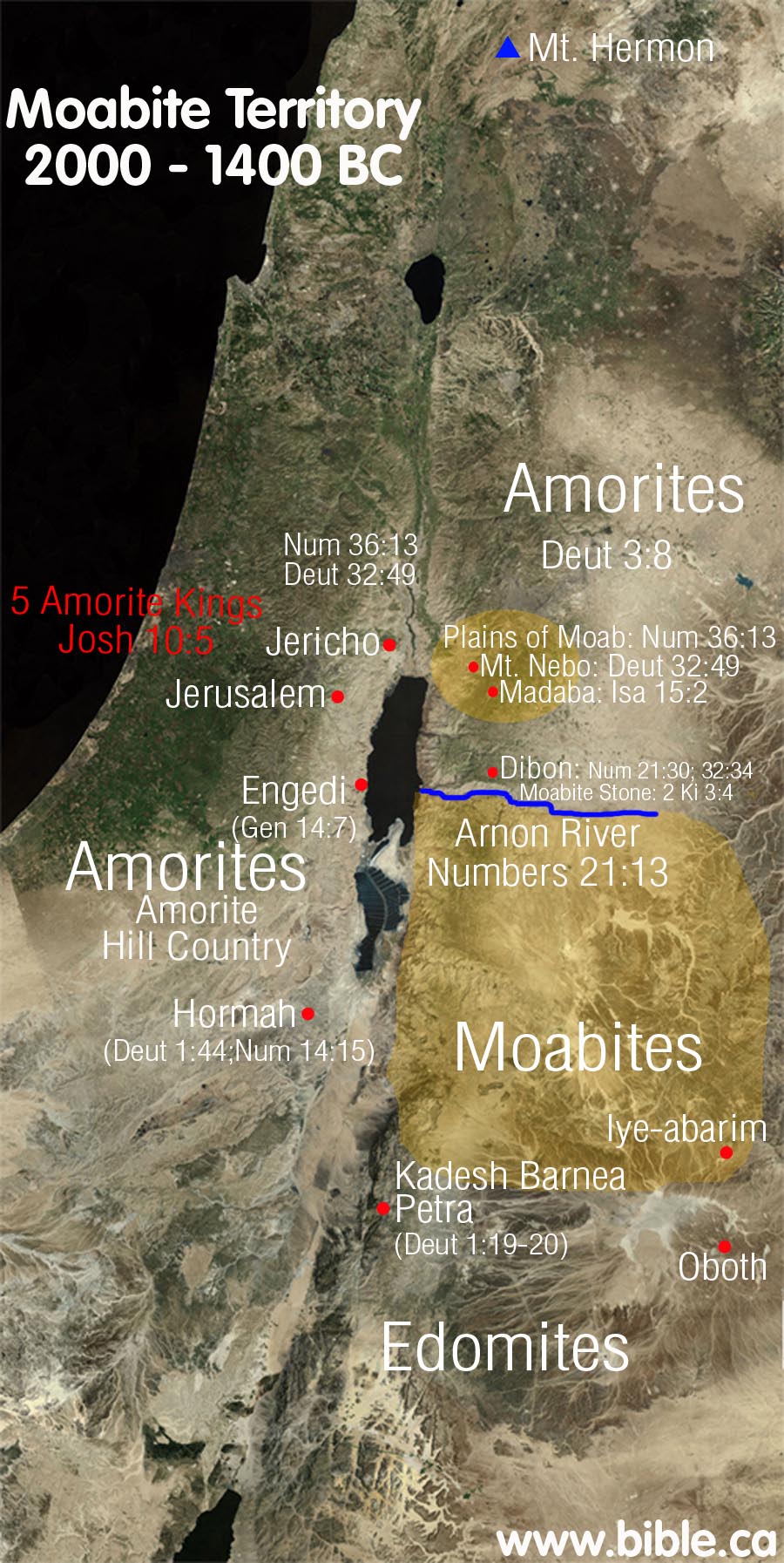 Maps Bible Archeology Moabites 2000 1400bc 