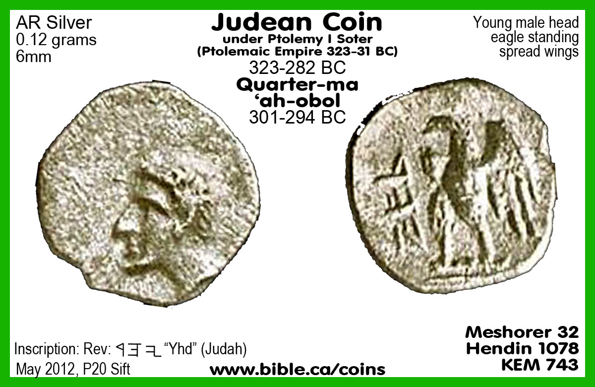 Egyptian Ptolemaic Empire rulers coins: 323-31 BC