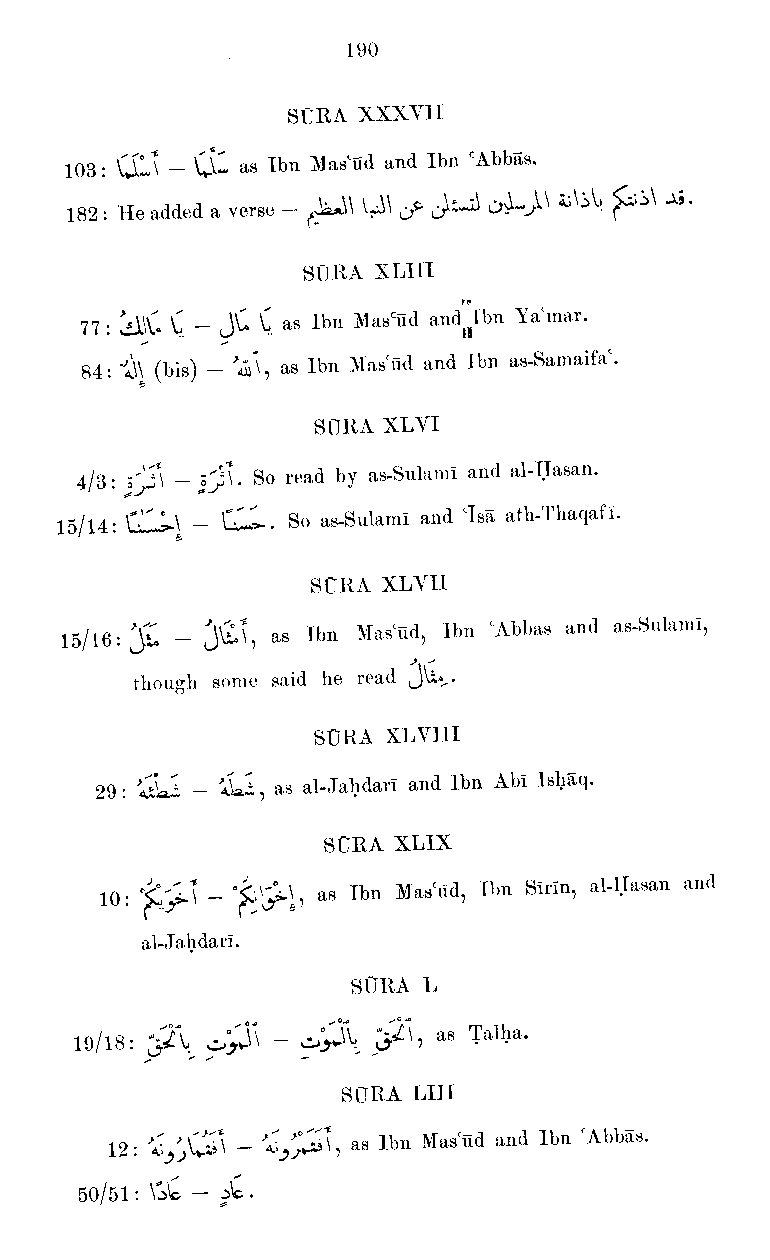 Materials for the History of the Text of the Qur'an [Codex of `Ali]