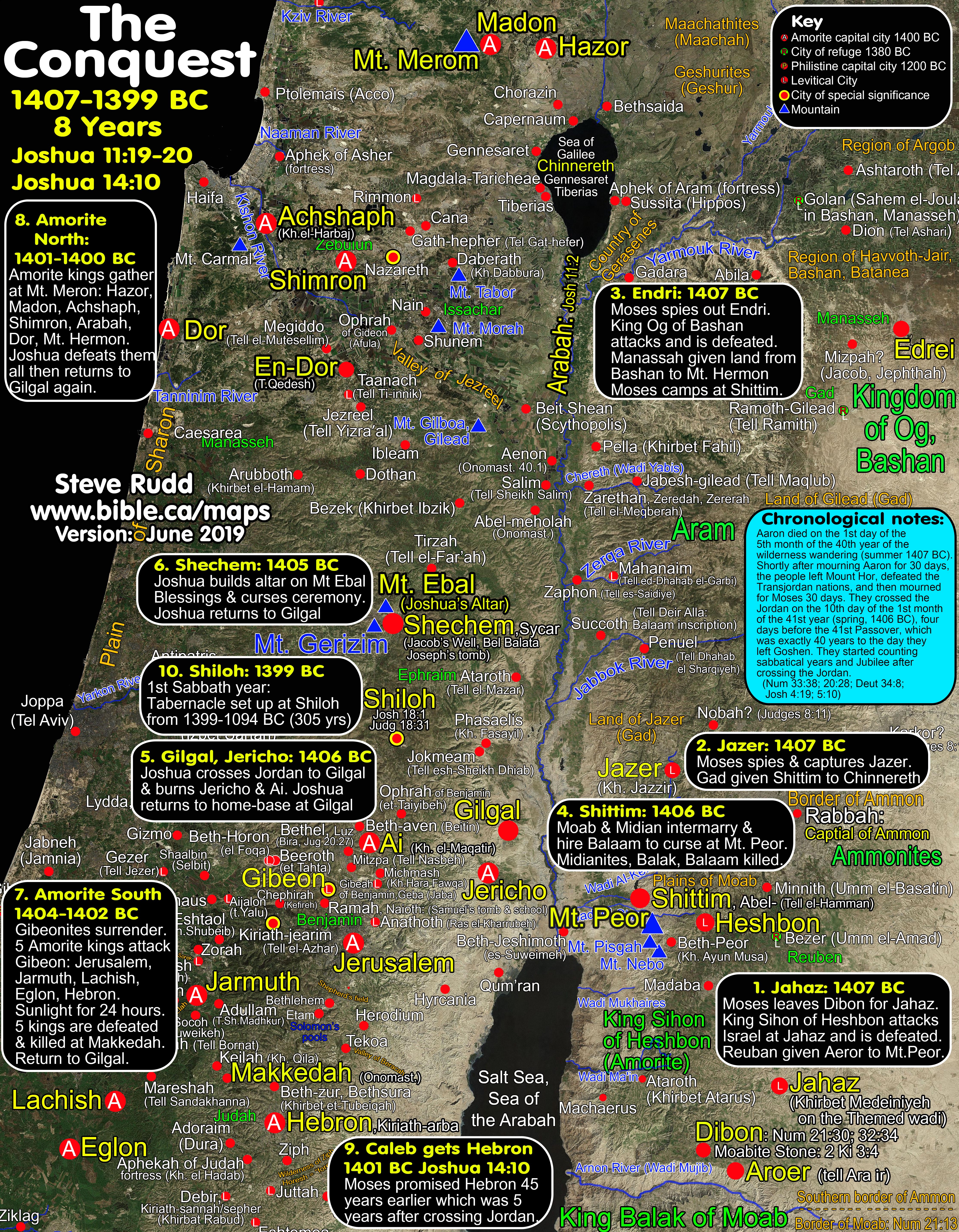 book of joshua map